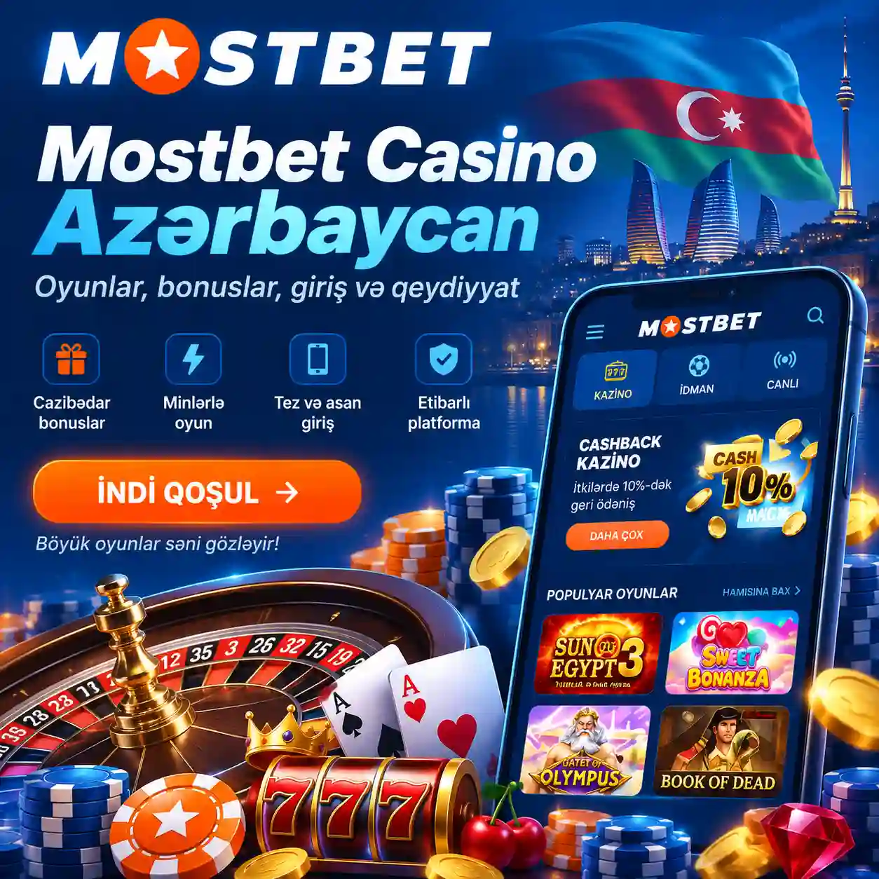 Mostbet Casino Azərbaycan — oyunlar, bonuslar, giriş və qeydiyyat