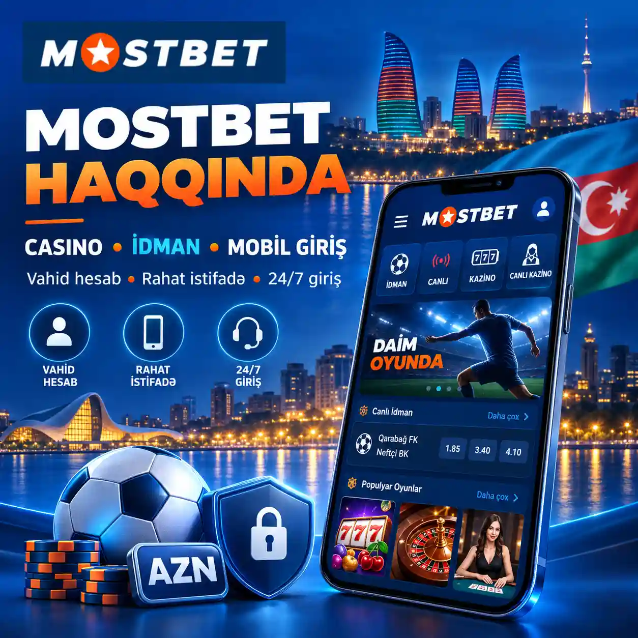 Mostbet haqqında — Azərbaycan istifadəçiləri üçün casino, idman mərcləri və mobil giriş